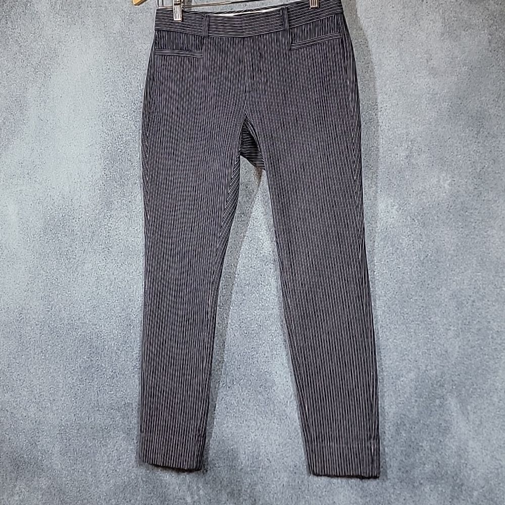 Banana Republic Jackson Fit Bold Blue Striped Ankle Pants - Picture 12 of 16